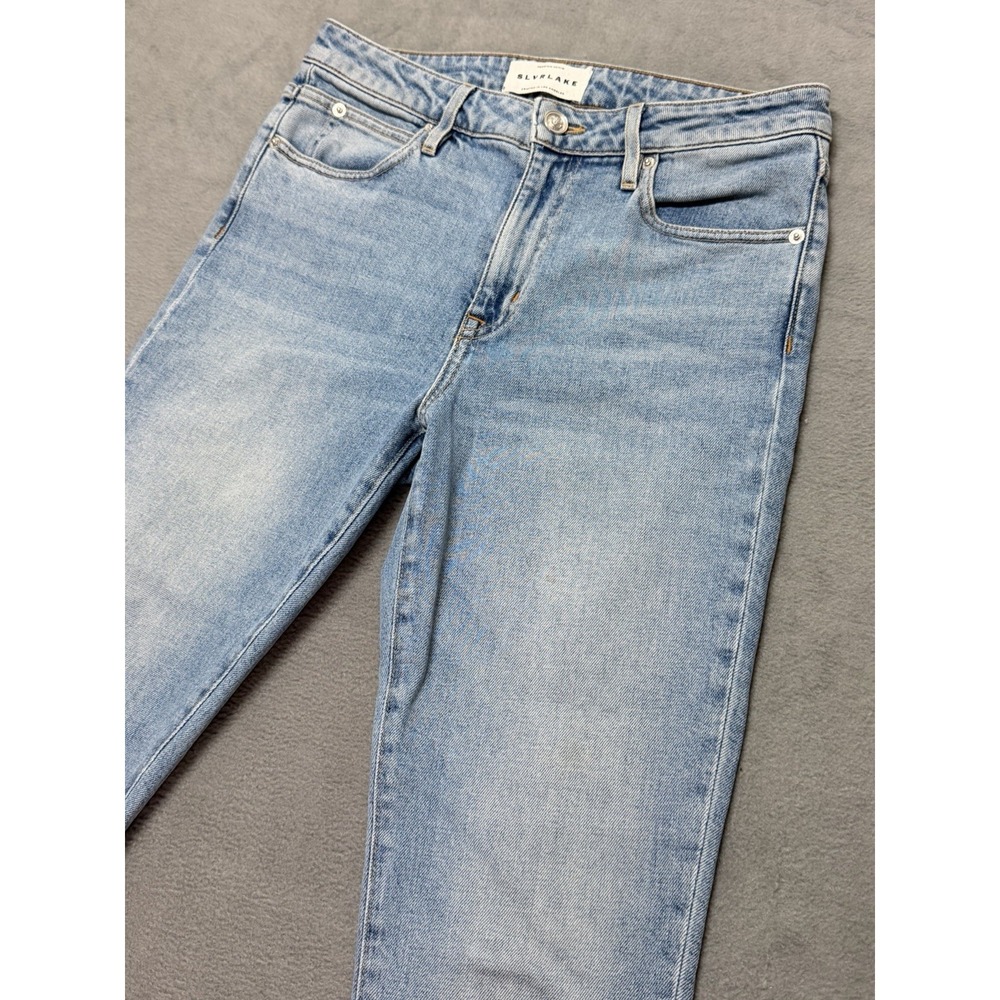 SLVRLAKE Light Blue Cropped Ankle Jeans